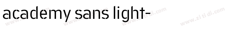 academy sans light字体转换